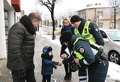 Policijos akcijos Telšiuose akimirka