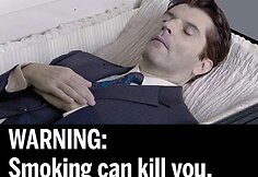JAV administracijos siūlomos nuotraukos cigarečių pakeliams