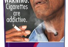 JAV administracijos siūlomos nuotraukos cigarečių pakeliams