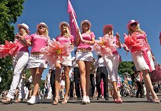 Latvijos blondinės &scaron;ventė Pasaulinę &scaron;viesiaplaukių dieną
