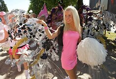 Latvijos blondinės &scaron;ventė Pasaulinę &scaron;viesiaplaukių dieną
