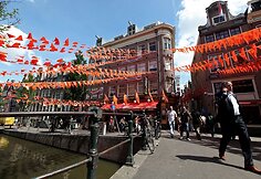 Amsterdamas sekmadienį gyvena futbolo nuotaikomis
