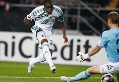 &bdquo;Wolfsburg&ldquo; klubą į pergalę prie&scaron; D.&Scaron;embero CSKA ekipą vedė tris įvarčius įmu&scaron;ęs brazilas Grafite