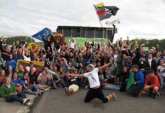 Lietuviai džiaugėsi akcijos sėkme.