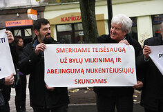 Nepolitinės piliečų asociacijos &bdquo;Jungtinis demokratinis judėjimas&ldquo; piketas Kaune