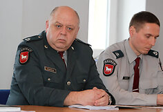 Spaudos konferencijos dalyviai