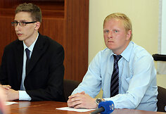 Mindaugas Vasiliauskas (k.) ir Valdas Knyzelis