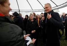 Prezidento susitikimas su Ramučių bendruomene