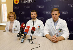Spaudos konferencija Kauno klinikose