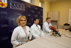 Spaudos konferencija Kauno klinikose