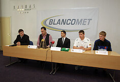 Spaudos konferencijos akimirkos