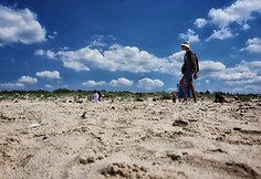 Čeburekų pardavėjas Šventosios paplūdimyje
