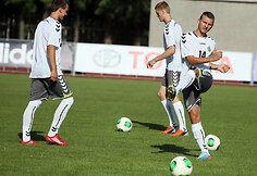 Lietuvos jaunimo (U-19) vaikinų futbolo rinktinės treniruotė