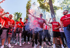 &bdquo;Olympiacos&ldquo; sirgalių eisena