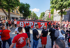 &bdquo;Olympiacos&ldquo; sirgalių eisena