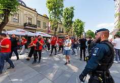 &bdquo;Olympiacos&ldquo; sirgalių eisena