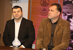 Rimvydas Čekavičius ir Arvydas Sabonis