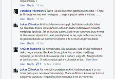 Grasinančios žinutės feisbuke