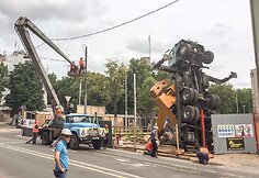 Krano iškėlimo operacija