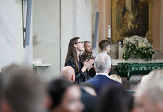 Vytenio Čižausko ir Juditos Jauneikaitės vestuvių akimirka