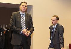 Arvydas Sabonis ir Mindaugas Balčiūna