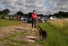 „K-9 paieška“ savanoriai su šunimis