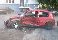 Taip atrodo vienas iš BMW taranuotų automobilių.