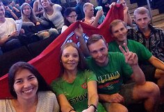 Eglė Nasvytytė kartu su draugais stebės Lietuvos ir Ispanijos rinktinių kovą