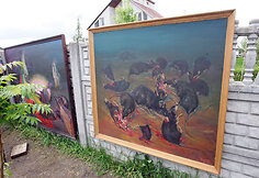 Paveikslai prie Kedžių namų