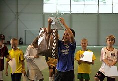 Žongliravimo kamuoliu konkurso nugalėtojas Lukas. &Scaron;iame konkurse buvo bandoma pasiekti ir naują rekordą