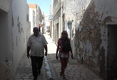 Mama su arabu taksistu Kairuano senamiestyje
