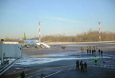 Pirmojo skrydžio su &bdquo;Bombardier CS300&ldquo; akimirkos