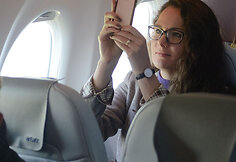 Pirmojo skrydžio su &bdquo;Bombardier CS300&ldquo; akimirkos