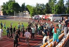 Stadione &ndash; mu&scaron;tynės