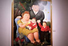 Fernardo Botero darbas, eksponuojamas &bdquo;Casa de Moneda&ldquo;