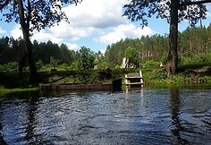 Ekspedicijos dalyvių plaukimas Ūlos upe