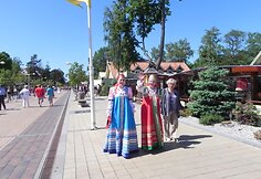 Savaitgalį Palangoje poilsiavo nemažai žmonių. 