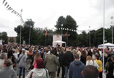 Aikštėje tvyrojo gera nuotaika.