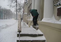 Per naktį Klaipėdoje sniego danga padidėjo iki keliasde&scaron;imt centimetrų. 