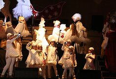 Eglutės įžiebimo &scaron;ventės akimirka