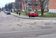 Avarija Šilutės mieste: per plauką išvengta tragedijos