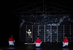 Akimirkos i&scaron; J.Klata spektaklio &bdquo;Borisas Godunovas&ldquo; repeticijos Klaipėdos dramos teatre