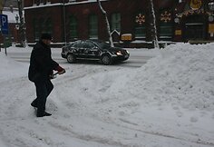 Klaipėdoje savaitgalį gerokai prisnigo ir pripustė