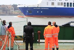 Pakeliui į Klaipėdą užsidegė keltas &bdquo;Victoria Seaways&ldquo;