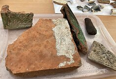 Archeologai pristatė radinius, aptiktus &scaron;v. Jono bažnyčios Klaipėdos senamiestyje, vietoje.