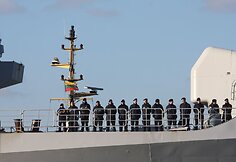 Klaipėdos uoste vie&scaron;i Nyderandų ir Belgijos kariniai lavai
