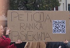 Klaipėdoje į protestą renkasi studentai