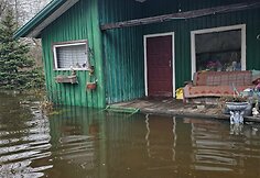 Užlieta sodyba Žalgirių kaime