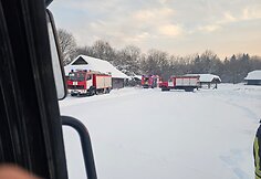 Gaisras Pakutuvėnuose, vienuolyno komplekse