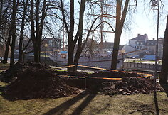 Apie du mėnesius Danės skvere, Klaipėdos senamiestyje, dirbs archeologai.